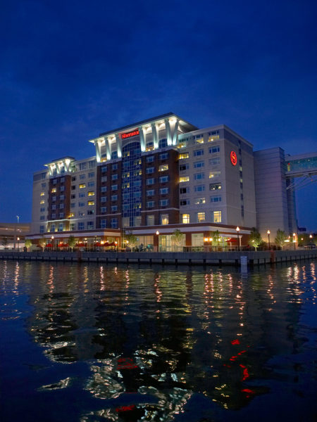 Luxury apartments in Erie, PA, South Shore Place, is near Erie's Sheraton Hotel.