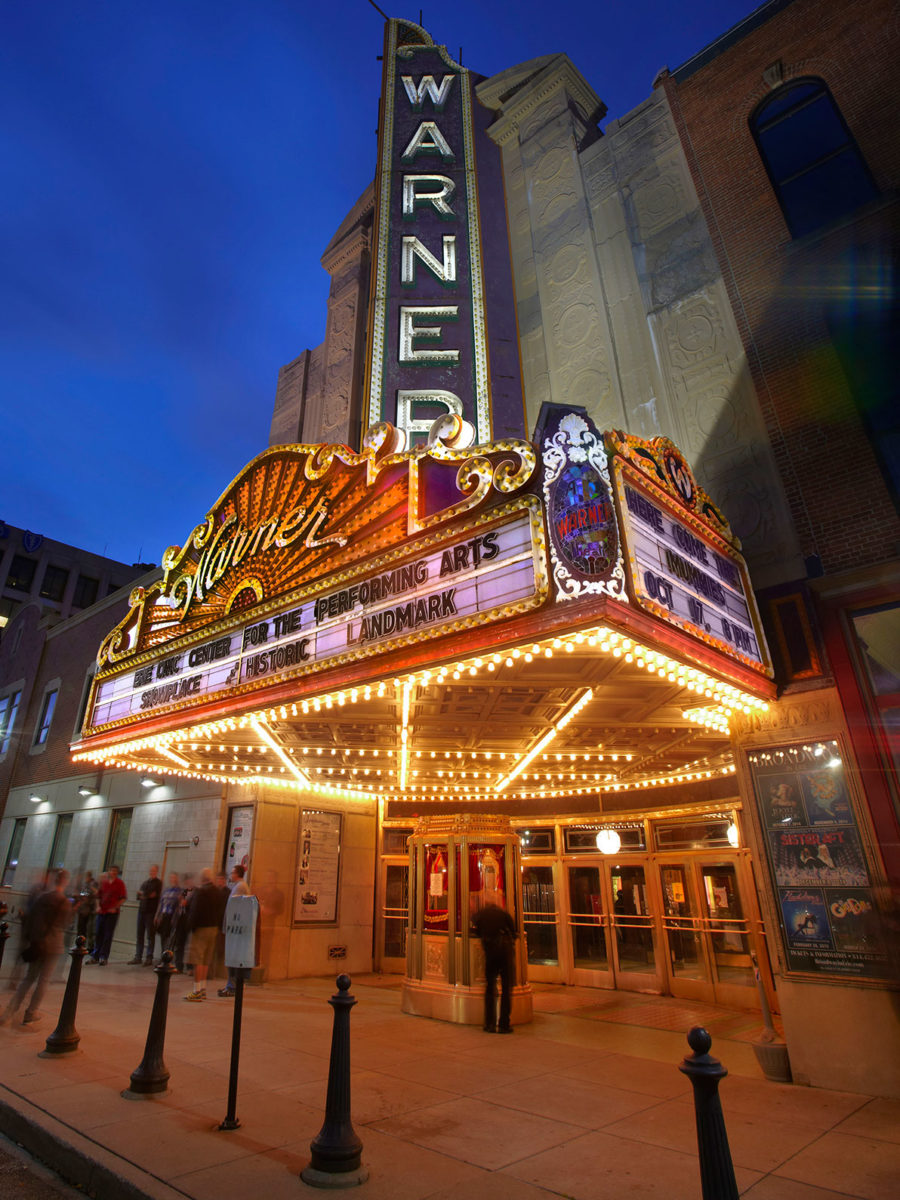 Luxury apartments in Erie, PA, South Shore Place, is near Erie's Warner Theatre.